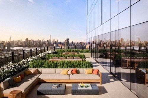 Terrace over the skyline
