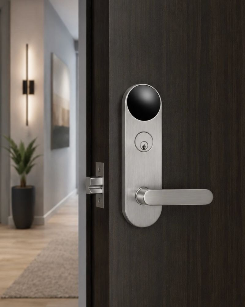DOOR smart lock at the unit entry