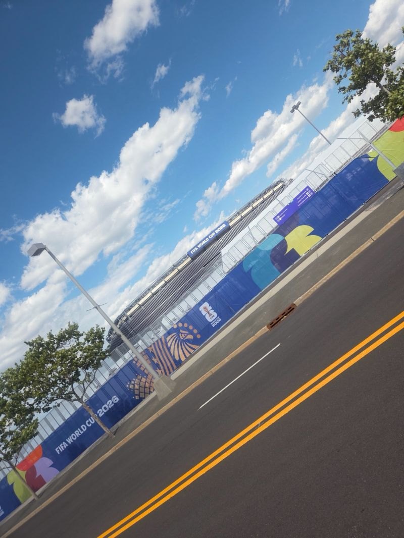 Across from MetLife Stadium