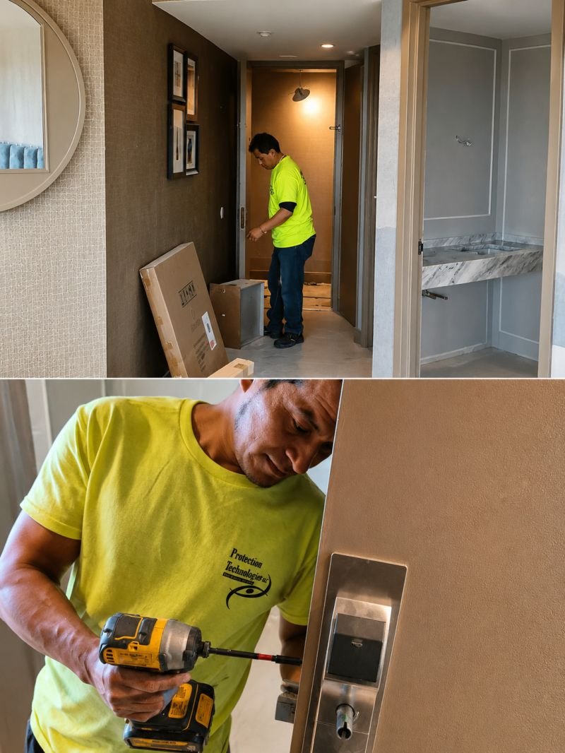 Installing the new locking systems